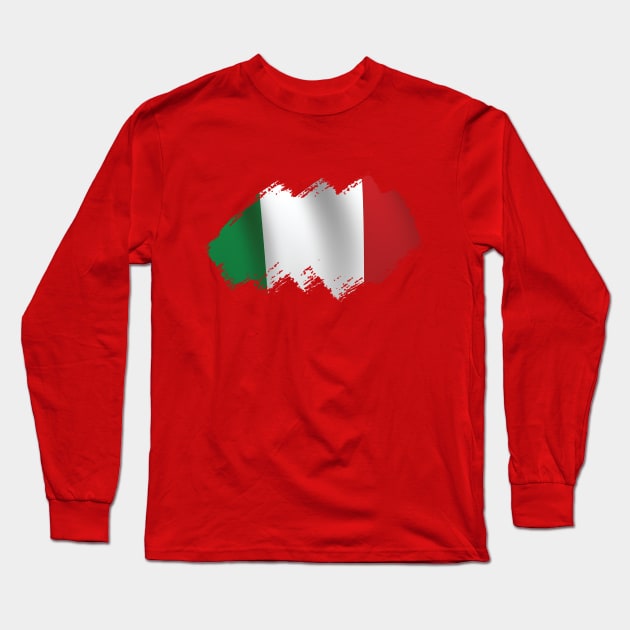 Italian Flag Long Sleeve T-Shirt by Teemperor